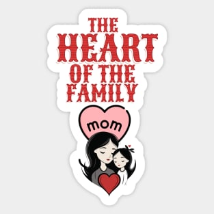 heart of the family Sticker